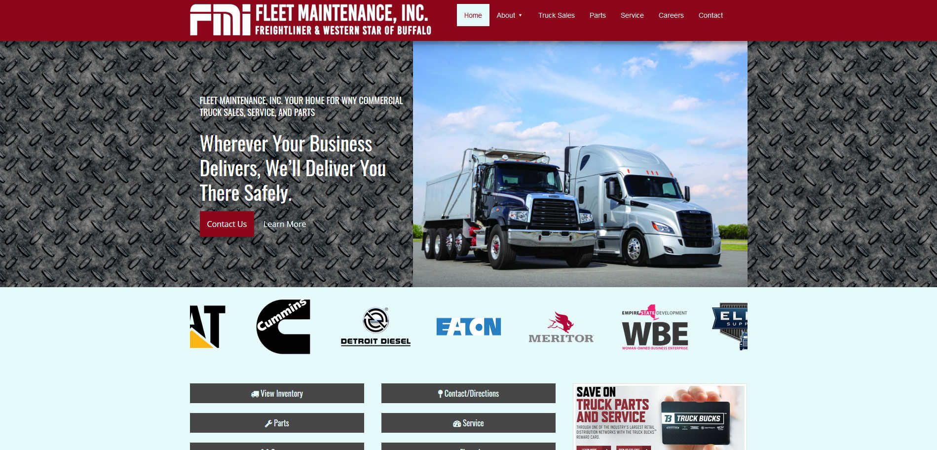 Transportation: Trucking Company Website