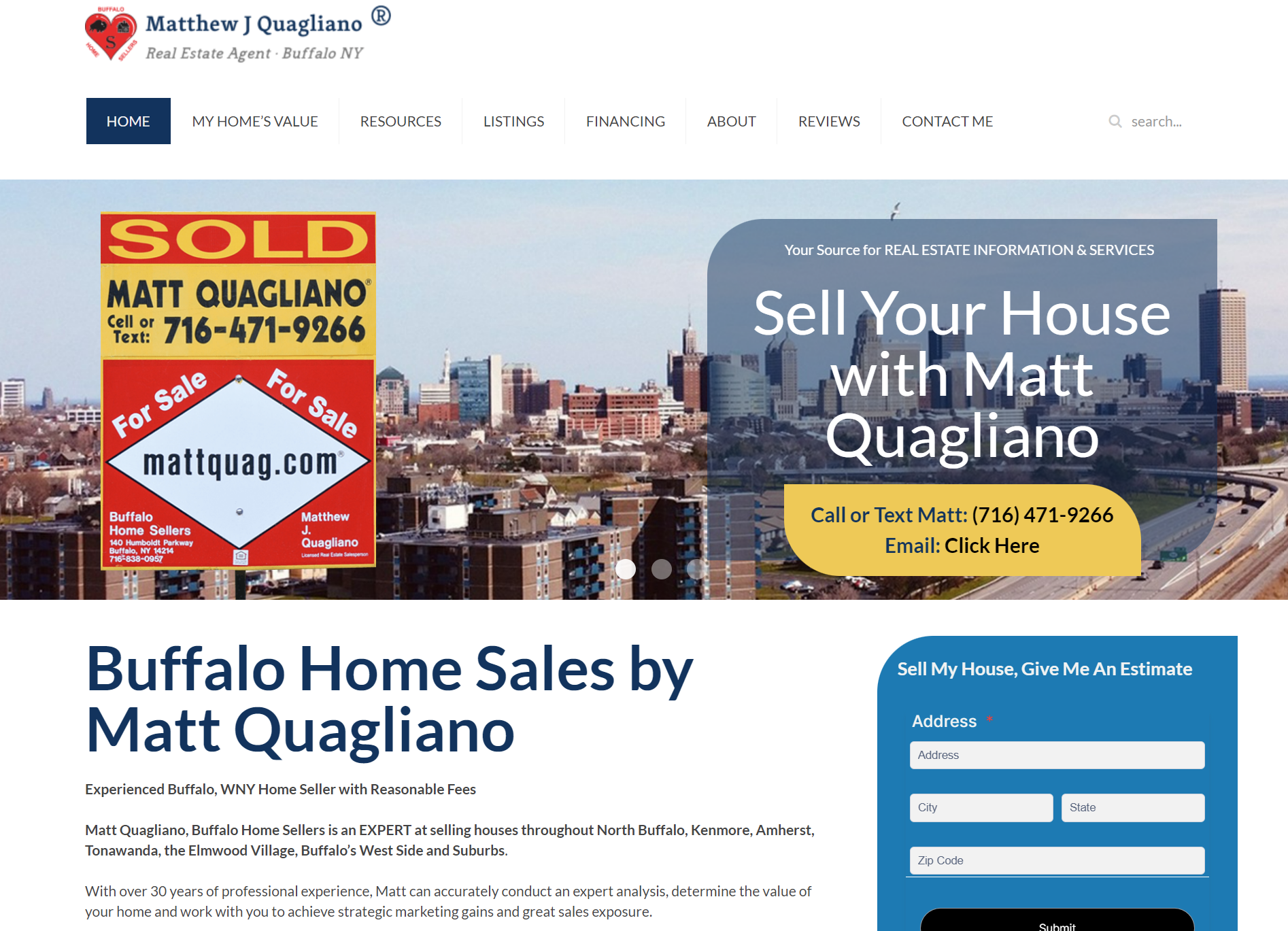 Realtor Personal Website